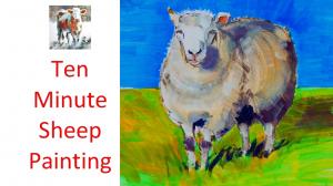 The Sunday Art Show - How to paint a sheep in ten minutes using acrylic paint markers and interactive acrylic paint